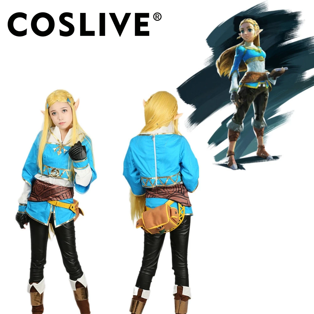 Coslive легенда о Зельде дыхание дикий принцесса Zelda Горячая игры Костюм Косплэй
