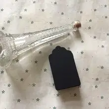 4*8 см стиль черный картон крафт-Бумага бирки Ювелирные изделия ценники подарочные карты бирки с пеньковой веревкой 300 шт./лот