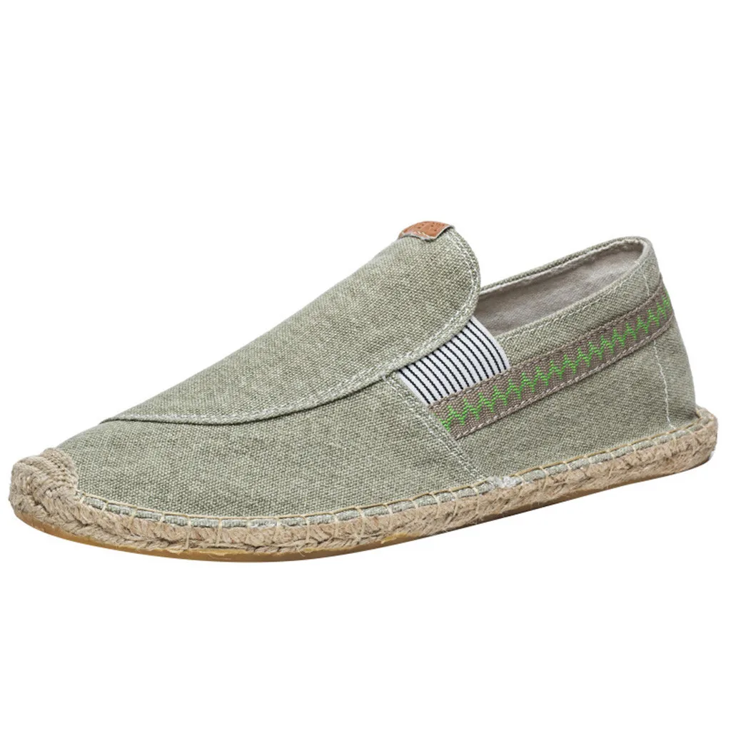 

SAGACE Men's Durable Casual Loafers Men Women Fashion Non-Slip Canvas Shoes Sewing Summer Breathable Casual shoe Outside June 17