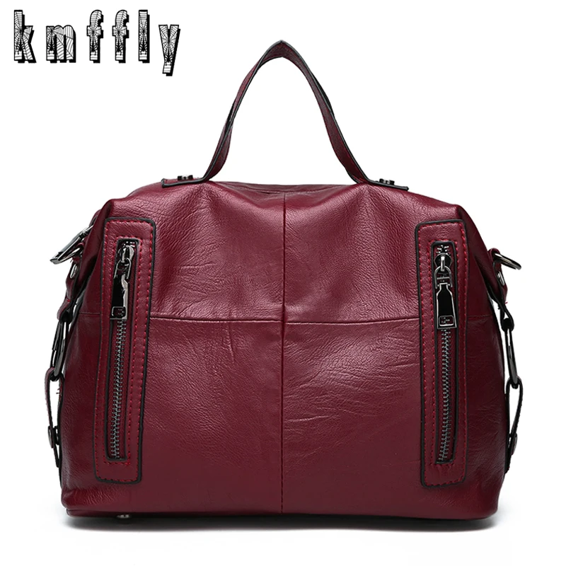 

Double Zipper Luxury Handbags Women Bags Designer PU Leather Fashion handbags Casual Messenger Bag Large Capacity Shoulder Bags