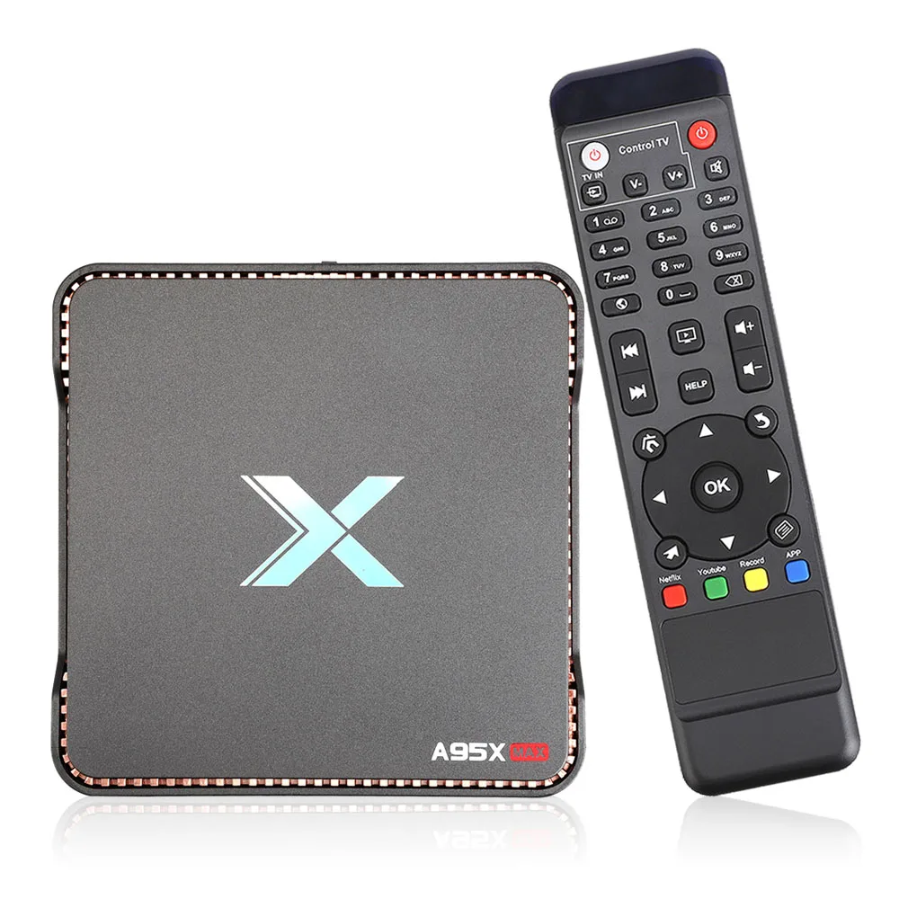 Запись видео Android 8,1 tv Box 4 ГБ ОЗУ 64 Гб четырехъядерный процессор Amlogic S905X2 двойной Wifi BT4.2 1000M H.265 4K 60pfs A95X MAX X2