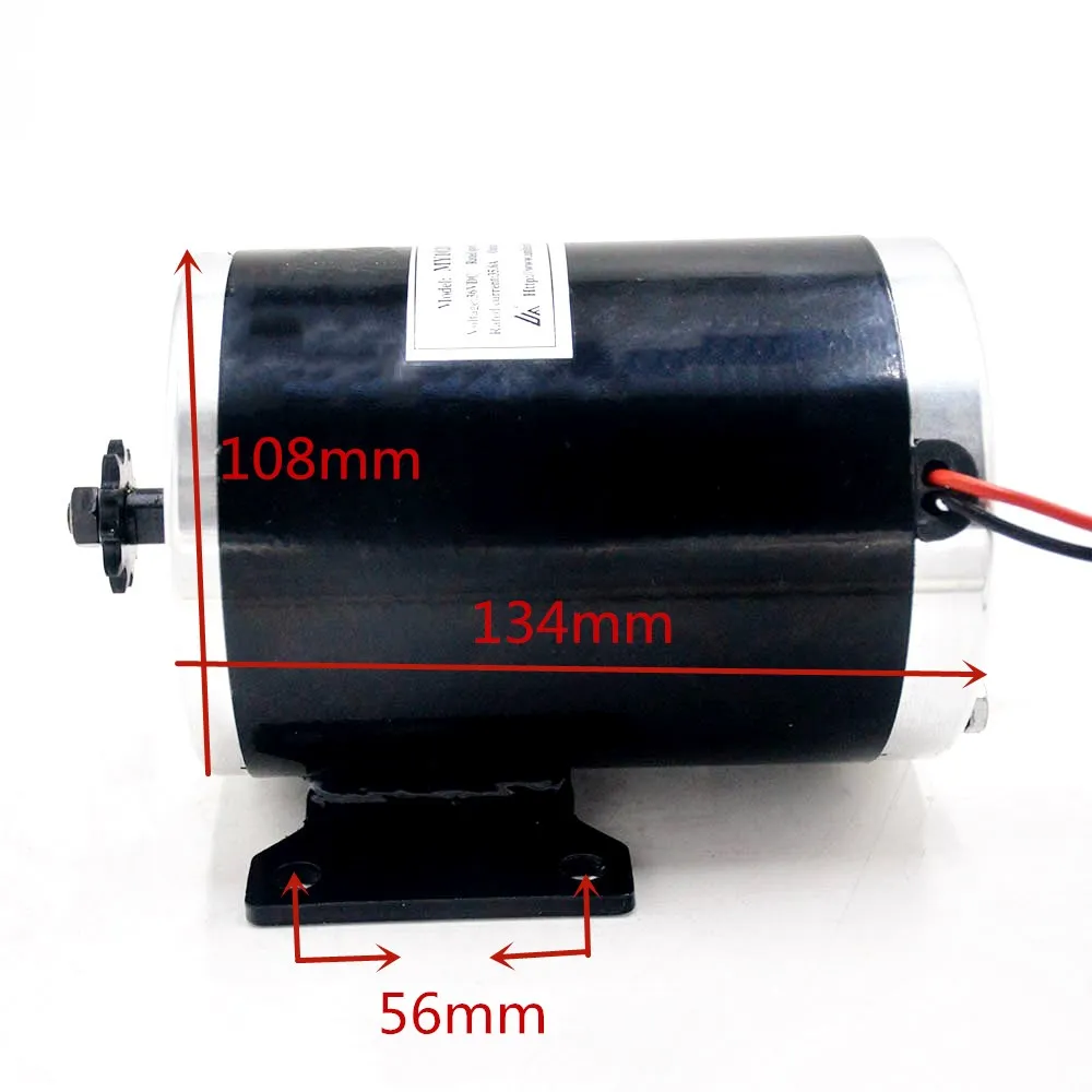 US $37.50 36V 48V 1000W electric bicycle brushed Motor MY1020 for electric bikeTricycleScooter Engine DIY Modifications