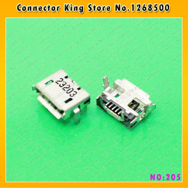 

ChengHaoRan 50pcs Charging Micro USB Jack for Toshiba AT300SE AT305SE DC Charging Socket Port Connector,MC-205