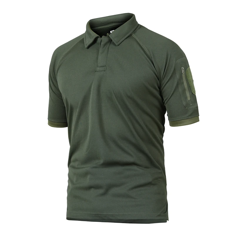 Мужская быстросохнущая Военная рубашка поло, дышащая армейская камуфляжная тактическая Мужская рубашка поло с коротким рукавом, большие размеры 5XL