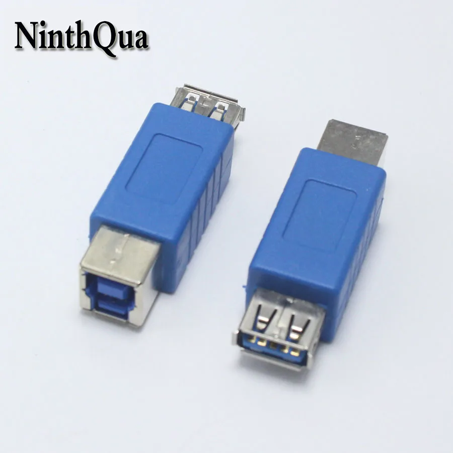 

1pcs USB 3.0 Type B Female Socket to Printer Type A Female jack DC Power Plug Jack High Speed Connector Adapter for PC