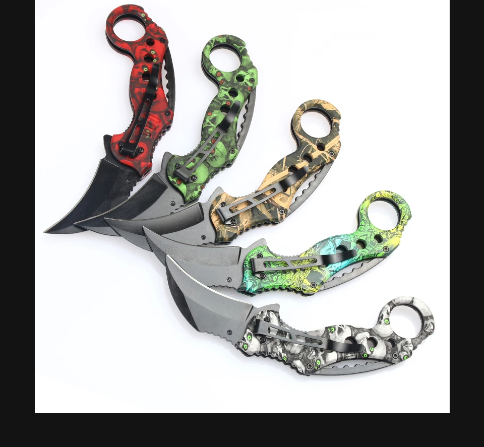 JelBo мини охотничий нож многофункциональный портативный карманный Самозащита Karambit складной походный нож для выживания из нержавеющей стали нож Инструменты