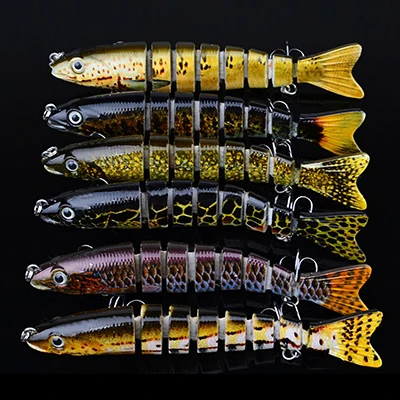  8 Joint Sections 18.8g 13cm Big Fishing Lure 3D Eye Fishing Lures Swim Bait Hard Bait Isca Artifici