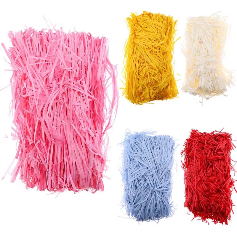 

100g Colorful Shredded Paper Raffia Gift Box Filler Wedding Party Party Decoration Crinkle Cut Paper Shred Packaging Gift Bag