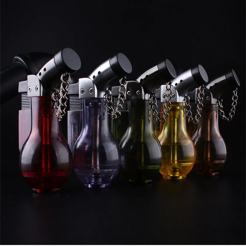 

Wine bottle shape butane gas Lighter Capsule Gasoline Lighters Inflated Petrol Lighter smoking Cigarette Accessories