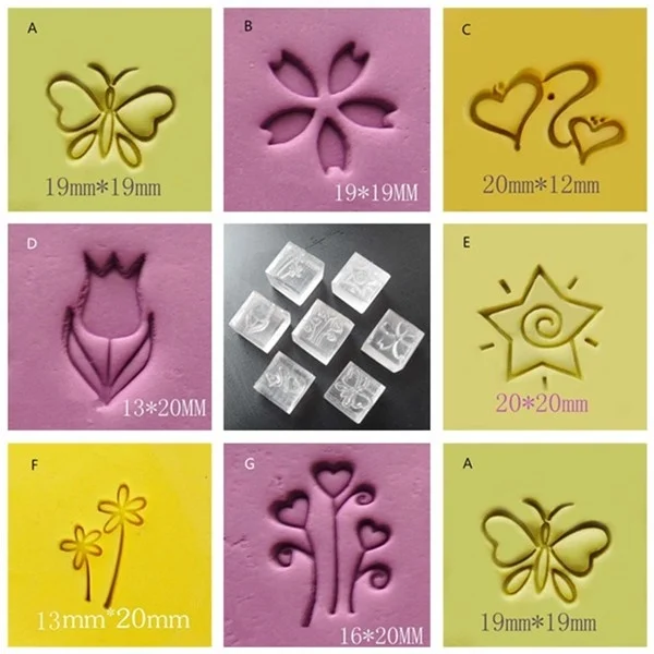 

Free Shipping DIY Craft Soap Stamp Homemade Tools DIY Sugarcarft Candy Candle Stamp Soap Making Kits