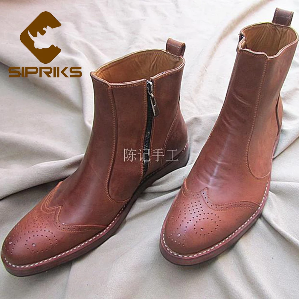 mens zipper boots