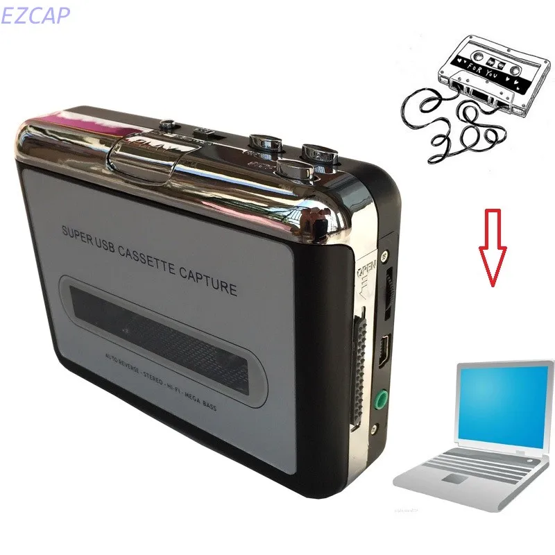 Новинка аналоговый лента магнитофон конвертировать старые кассеты в MP3 через компьютер, работа для Windows7 8 Mac OS