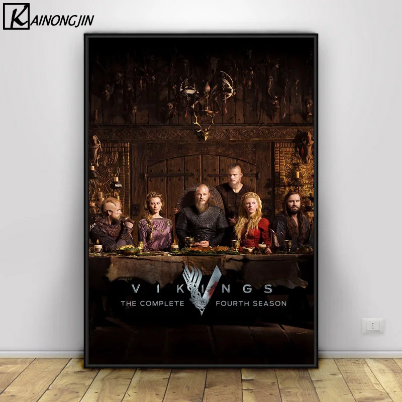 

Vikings Poster Wall Art Canvas Painting Posters and Prints Wall Picture Room Decorative Home Decor