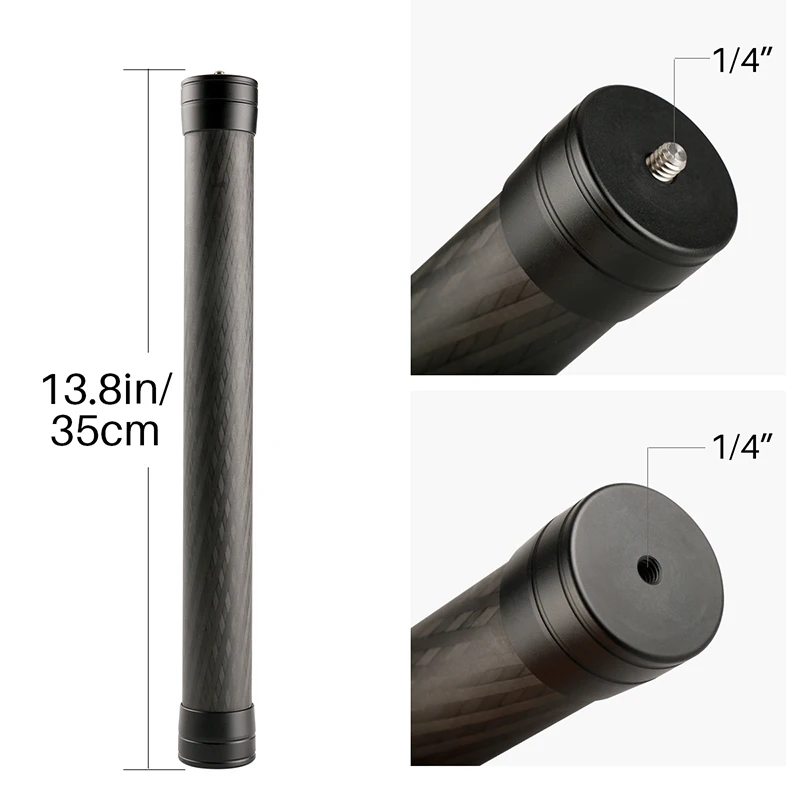 Skup Pręt przedłużający pręt ze stopu aluminium dla Dji Ronin S Osmo Vimble 2 żuraw gładki 4 Feiyu G6 G5 AK4000 A2000 teleskopowy ręczny