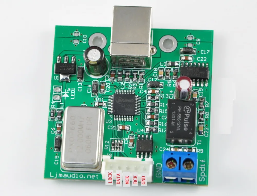 

USB to SPDIF coaxial I2S processor finished board TE7022 chip supports 24-bit 96K sampling