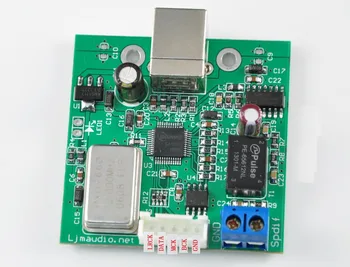 

USB to SPDIF coaxial I2S processor finished board TE7022 chip supports 24-bit 96K sampling