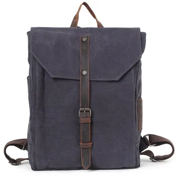 

Vintage Canvas Leather Backpack, Hiking Daypacks, Computers Laptop Backpacks, Unisex Casual Rucksack Satchel Bookbag