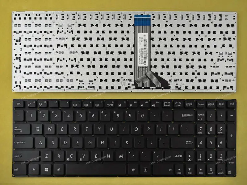 Новая клавиатура с английской раскладкой для ноутбука ASUS X551 X551C X551CA X551M X551MA черная