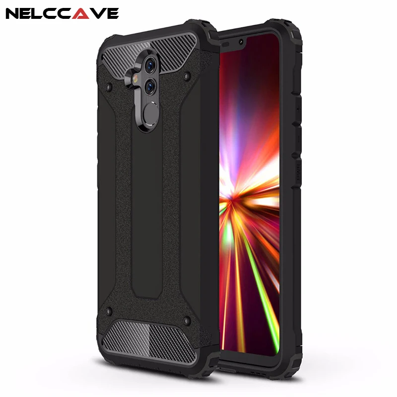 

Luxury Rugged Soft Cover For Huawei Mate 20 Lite 20 Pro Anti Knock Phone Case Hybrid Hard Tough Dual Layer Armor Shockproof Case