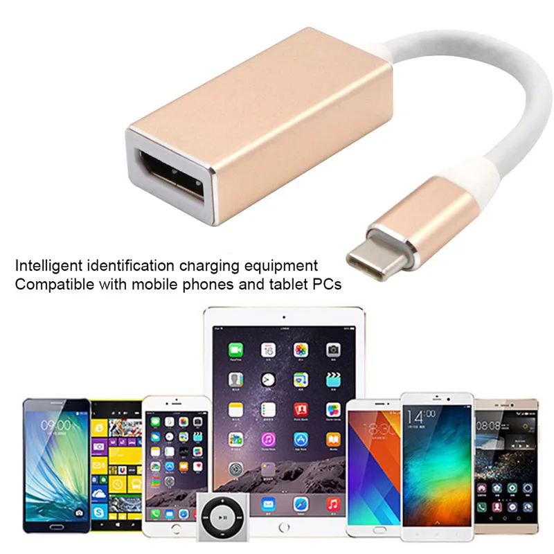 Новый горячий USB C 3 1 type к DP адаптер Поддержка 4K мужчин и женщин HDTV конвертер кабель