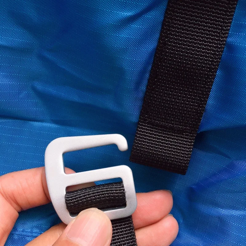 حزام الأشرطة الألومنيوم سبائك مقاطع مشبك السنانير ل حقيبة الأمتعة حقيبة يد الملابس تسلق اكسسوارات