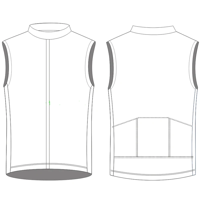 Design Custom DIY cycling windbreaker sleeveless jackets 