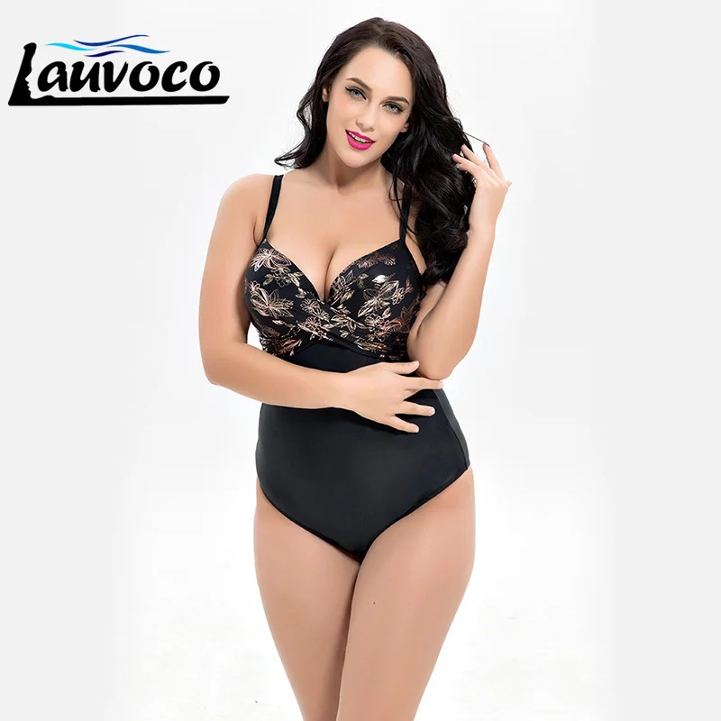 

2019 Floral Print Plus Size Bikini Set Women Swimwear Large Cup Swimsuit Biquini Bathing Suit Big Size Beachwear Maillot De Bain