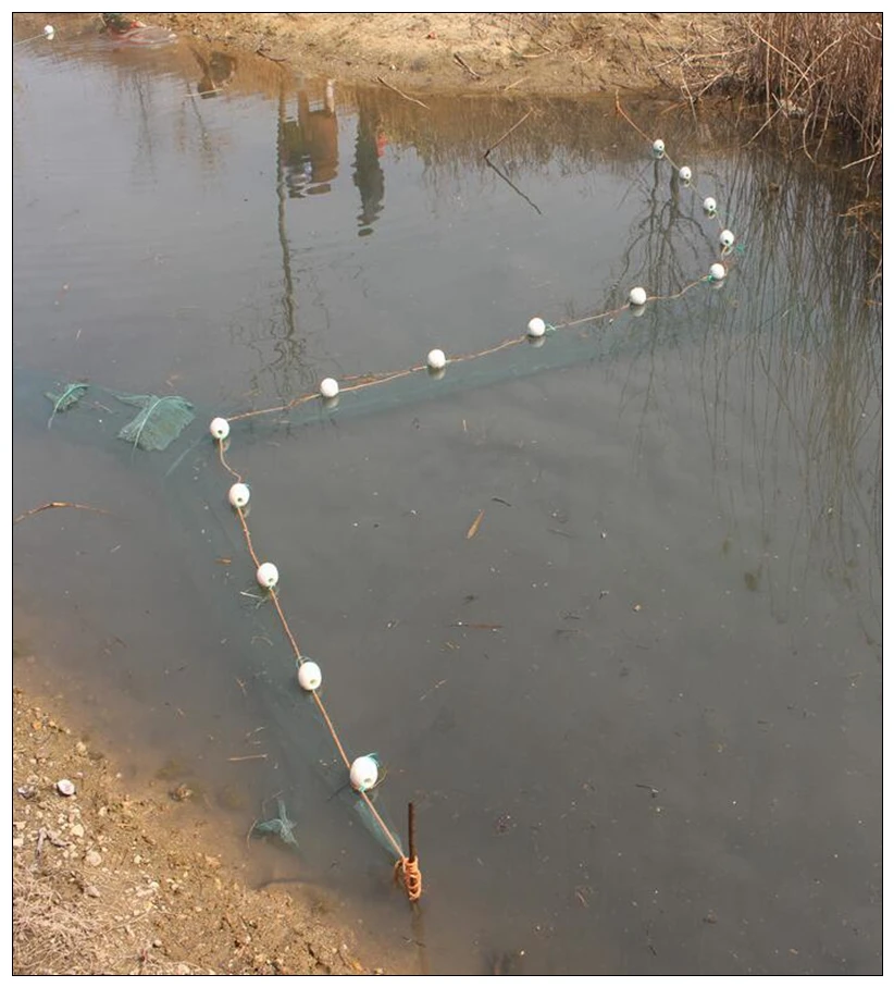 Filet De Pêche Coulé à La Main - Appât Rouge, Maille Nylon 8 - Longueur 2,4 à 7,2m (8-24ft)