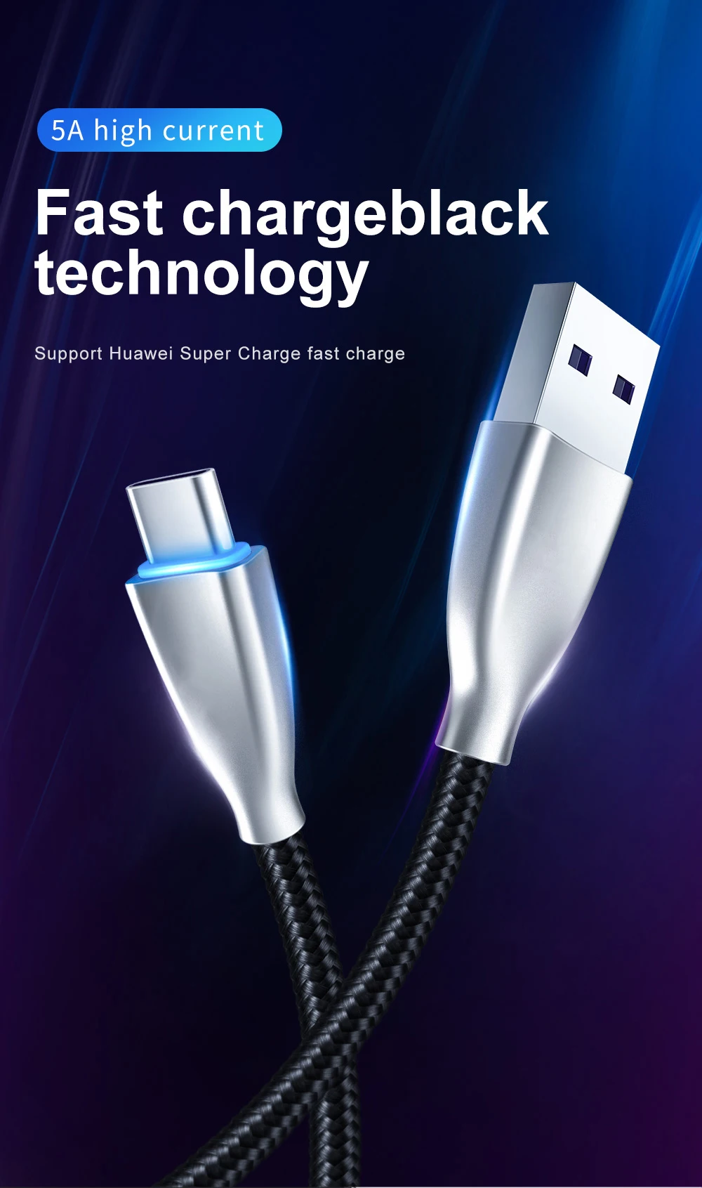 Кабель Usb Tipe C для huawei mate 20 10 P20 Pro Super Charge 5a Быстрая зарядка кабель type-c Usb-c зарядное устройство для телефона кабель