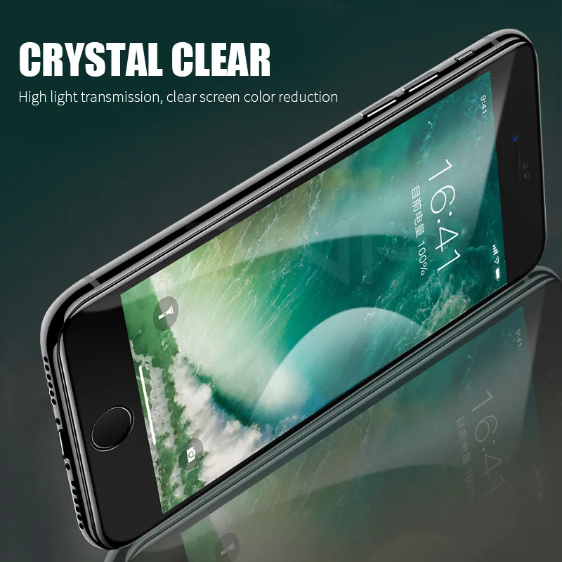 ZNP Volle Abdeckung 6D Rand Gehärtetem Glas Für iPhone X 7 8 6 6s Plus Screen Protector Für iPhone