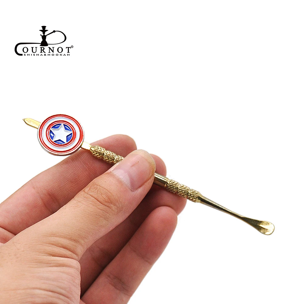 COURNOT нержавеющая сталь Carb cap Dabber воск масло папа инструмент 4,7 дюймов ручка масло воск каверс инструмент концентраты курительная вода труба