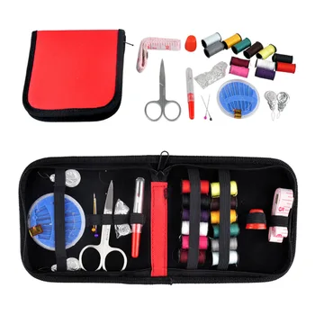 

1PCS Outdoor Sports Travel Hiking Emergencies DIY Scissor Needle Tape Notions Thread Sewing Kit 25pcs/Set 4 Colors