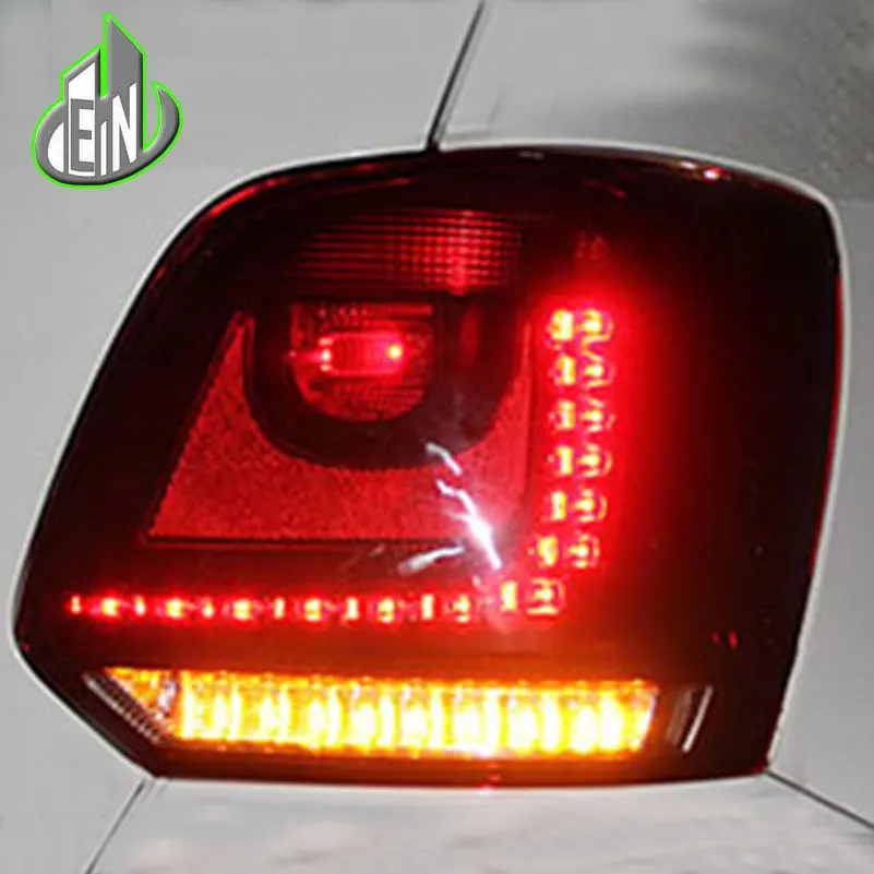 

EN Car Styling Taillight Accessories For Volkswagen VW Polo Tail Lights 2011-2016 LED Tail Light Rear Lamp DRL+Brake+Park+Signal