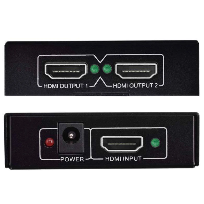 OPQ-NEW 1x2 HDMI сплиттер v1.4b вид 4K 3D 1080p один вход на два выхода Топ США штекер