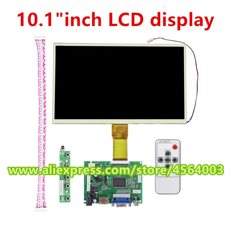 

1024*600 display screen 10.1"inch 50pin LCD Monitor TTL controller Board Audio output HDMI+VGA+2AV for raspberry pie 3