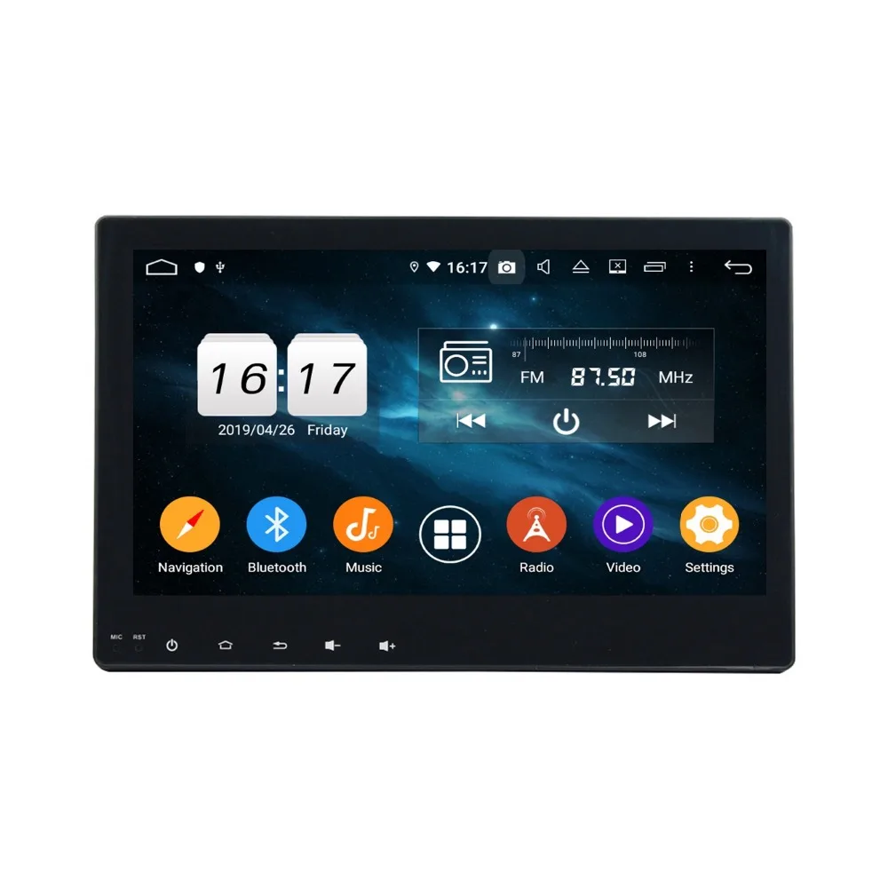 DSP 1 din 10," Android 9,0 Восьмиядерный автомобильный Радио DVD gps для Toyota Hilux 4 Гб ram Bluetooth 4,2 wifi USB DVR 32 Гб rom