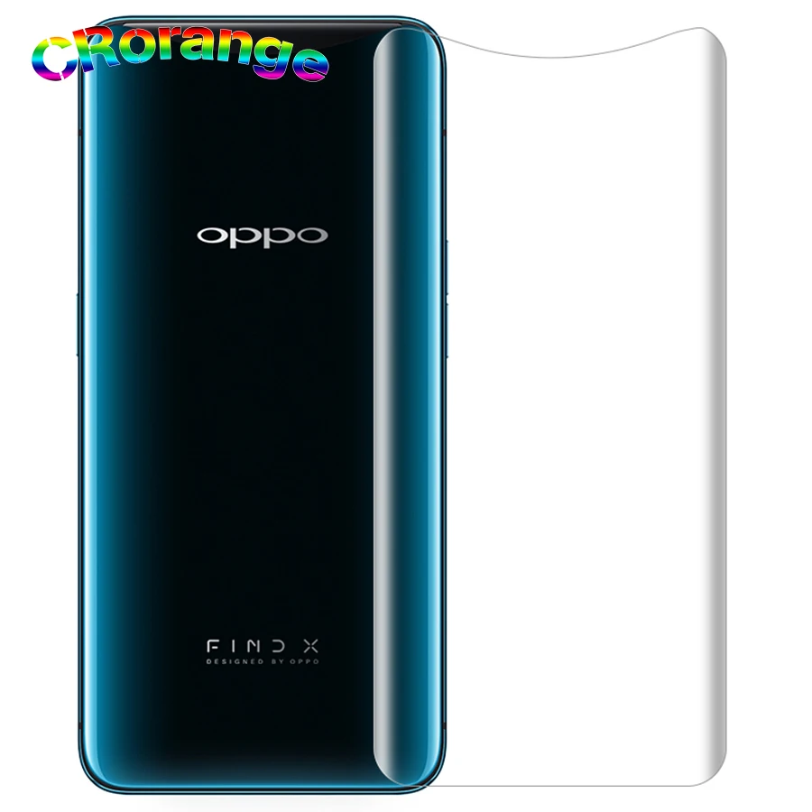 

CR Full Glue Transparent Front&Back Screen Protector For OPPO Find X Full Edge Cover Nano TPU Soft Hydrogel Invisible Soft Film