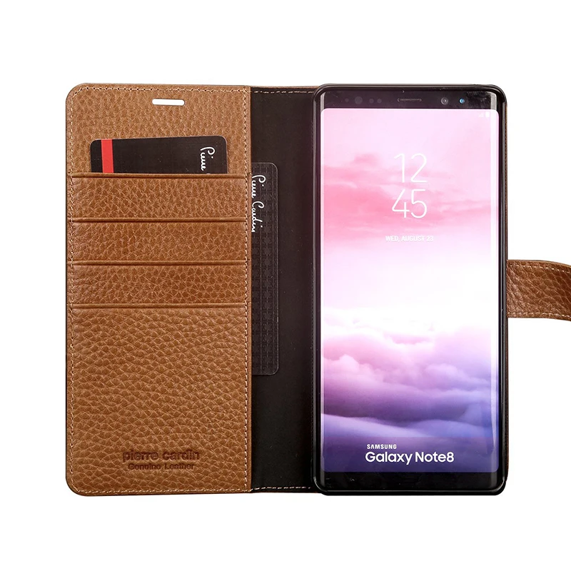 Pierre Cardin Flip Genuine Leather Phone Case For