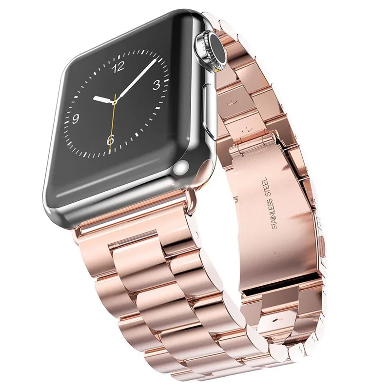 Ремешок OSRUI из нержавеющей стали для Apple Watch 4 ремешка 42 мм 38 aplle iwatch 3 2 1