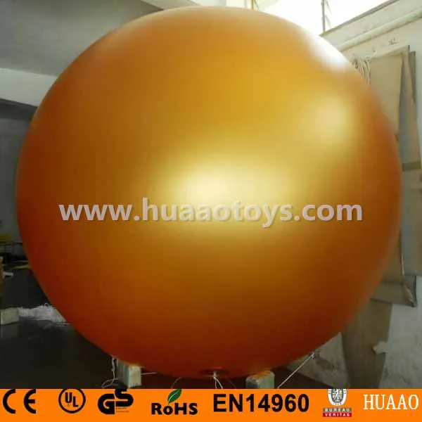

2m/6.5ft Giant PVC Gold Inflatable Balloon sky balloon helium balloon