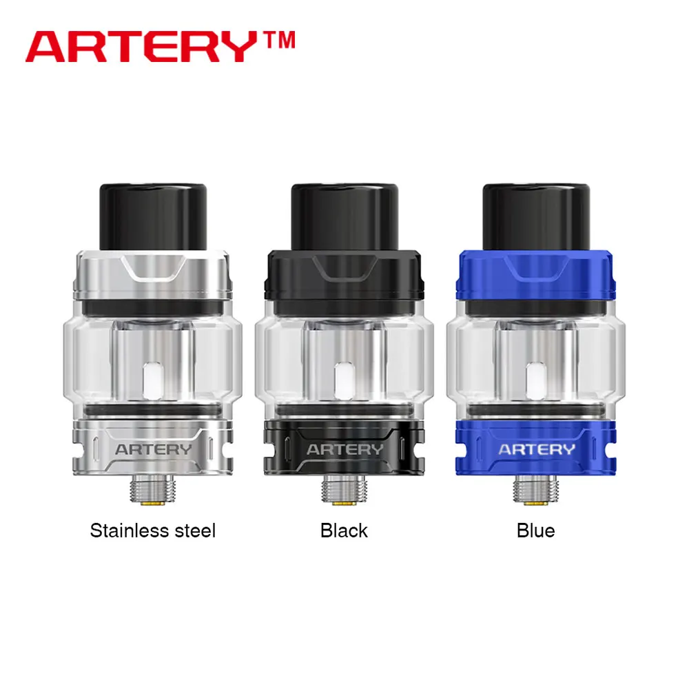 

Original Artery Hive Mesh Tank 4ml/3ml Atomizer with AL1B-2 0.14ohm Mesh Coil &Top Filling Bottom Airflow E-cigarettes Vape Tank