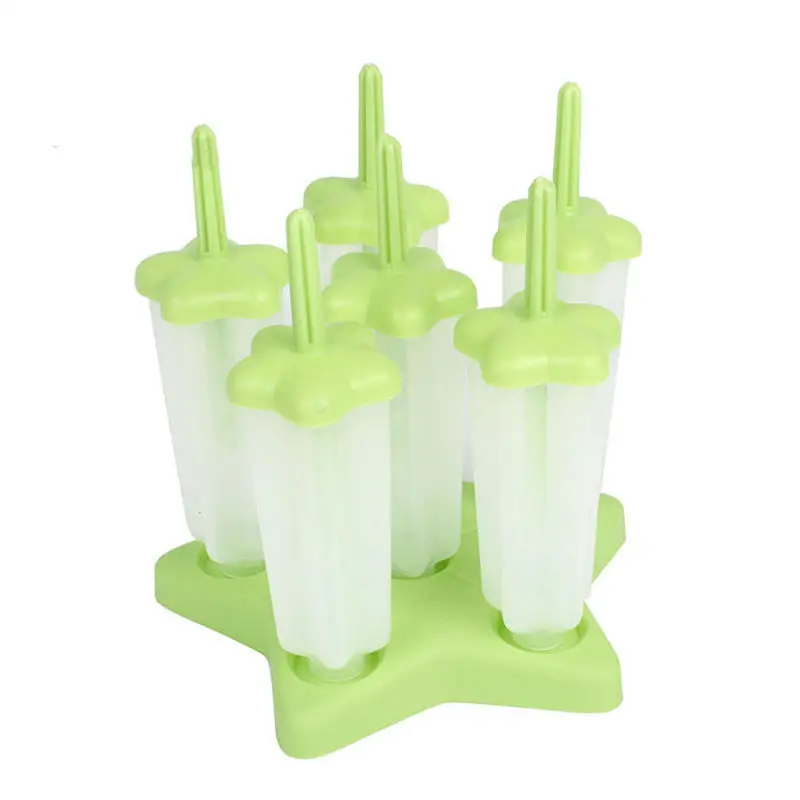 DoreenBeads 1 комплект Пластик форма для изготовления мороженого экологичный принт в виде звезд льда лоток Ящик со стаканчиками форма для мороженого Кухня бар 15,5*15,5*17 см