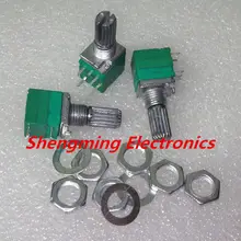 10 шт. B5K rk097g аудио Усилители домашние Sealed двойной потенциометра 15 мм вал 6 контакты