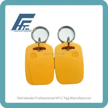 100 шт. NFC брелками Tag Водонепроницаемый желтый доступна для всех NFC телефон ntag213 NFC брелоков