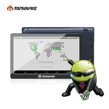 TOPSOURCE GPS Capacitive Screen Navigation 7 Inch HD Android 8GB DDR800MHZ Vehicle Truck GPS Europe/US/Navitel Map Free Upgarade