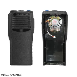Boîtier avant noir pour talkie walkie, Kit de couverture avec haut parleur adapté pour Motorola CP200 GP3188 CP040 Portable Radio à 2 voies, PMLN4553 