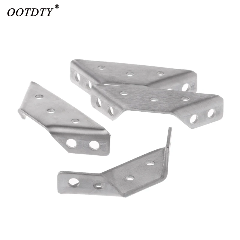 OOTDTY 4 шт. небольшой кронштейн из нержавеющей стали с прямоугольным кодом|Угловые