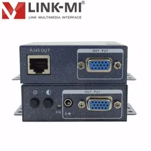 LINK-MI LM-101TR-1 1x2 сплиттер VGA удлинитель по Cat5e/6 UTP кабель видео до 330 футов 100 м разрешение до 1920x1440 3,5 мм