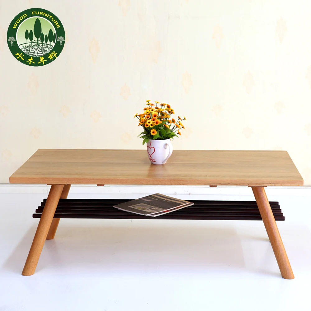 Mizuki Anese Style Coffee Table In Birch Wood American White Oak Mizuki Anese Style Coffee Table In Birch Wood American White Oak Living Room Furniture Long With Storage Grid Bar Tables From