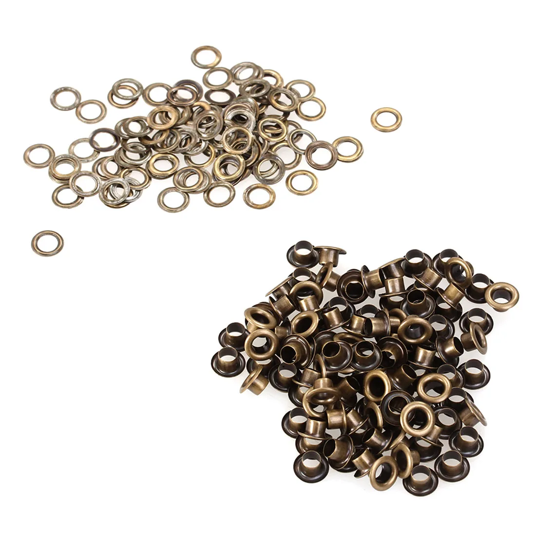 New Fashion 100pcs/lot Metal Eyelets Grommets 4mm for Leather Craft DIY Scrapbooking Shoes Practical Accessories|eyelet grommet|metal eyeletsfashion